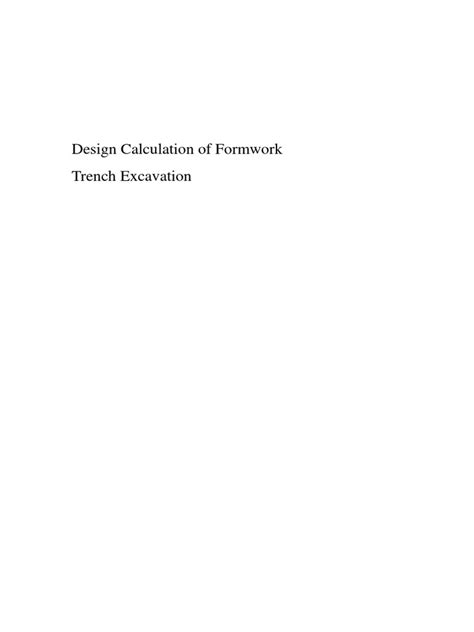 Formwork Design Calculation | PDF | Materials Science | Classical Mechanics