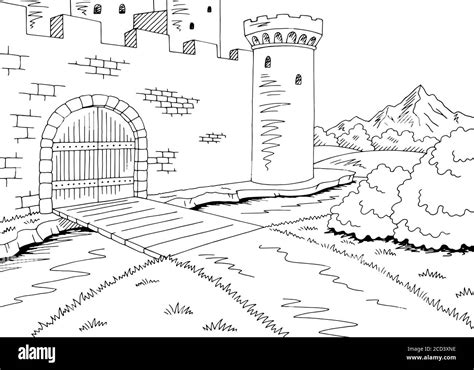 Castle Gate Drawing