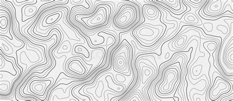 Topographic Contour Map On White Background. Vector Grid Map Stock Illustration - Illustration ...