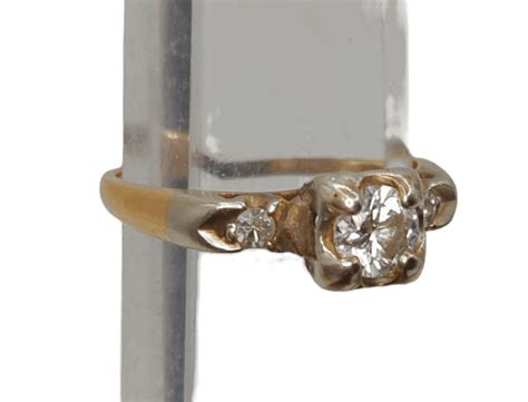 14Kt Gold Vintage Diamond Ring 1.9G - Dixon's Auction at Crumpton