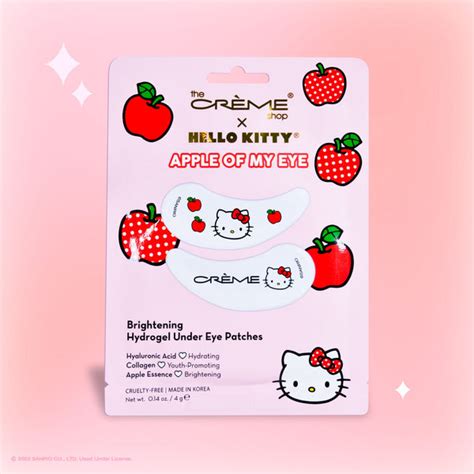 Hello Kitty Apple Of My Eye Hydrogel Brightening Under Eye Patches – The Crème Shop