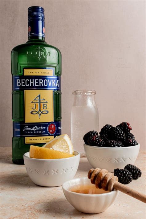 Becherovka Bramble (Becherovka Cocktail) - Whisked Away Kitchen | Recipe | Honey recipes, Lemon ...