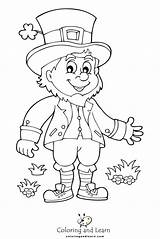 Leprechaun Coloring Pages FREE 2025  And Learn sketch template