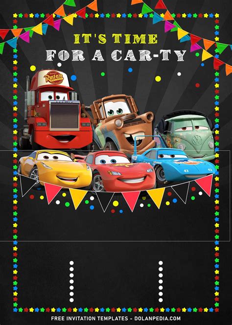 9+ Cool Disney Cars Birthday Invitation Templates