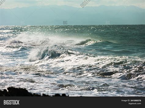 Blue Wave On Beach. Image & Photo (Free Trial) | Bigstock