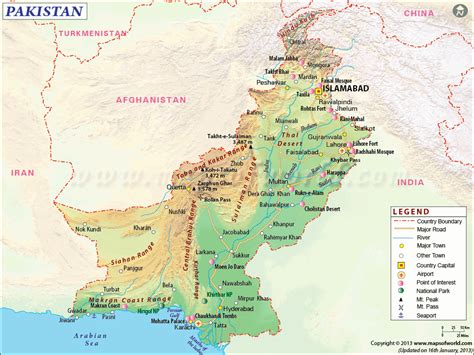 Pakistan Map | Map of Pakistan | Collection of Pakistan Maps | Pakistan map, Map, Pakistan