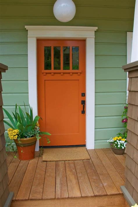 37 Best Farmhouse Front Door Ideas to Give Your Neighbors | Exterior door trim, Painted front ...