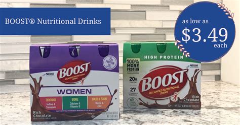 BOOST® Nutritional Drinks as low as $3.49 each at Kroger!! | Kroger Krazy