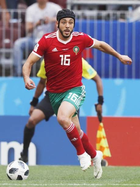 Nordin Amrabat of Morocco during the 2018 FIFA World Cup Russia group B match between Portugal ...