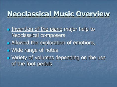 PPT - Neoclassical Music PowerPoint Presentation, free download - ID:1040548