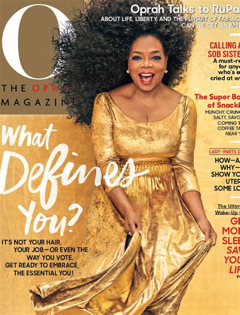 Oprah Winfrey Rocks Pink and Purple Hair on O, The Oprah Magazine Cover ...