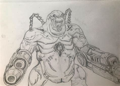 Mancubus Fanart by me : r/Doom