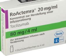 (Approval lapsed) RoActemra tocilizumab 80mg/4mL concentrate for ...