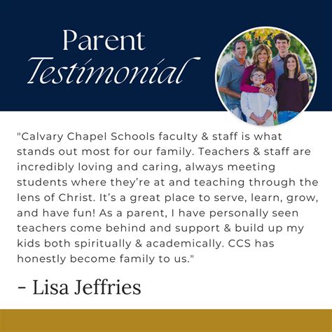 Testimonials – All Schools Testimonials – Calvary Chapel Schools