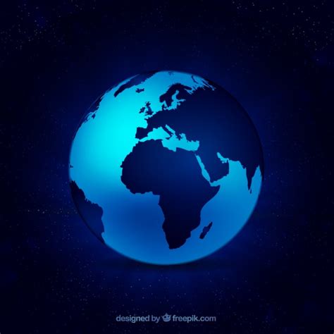 Free Vector | Blue world map