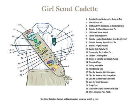 Girl Scout Troop 1905: Cadette Sash and Vest