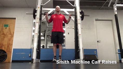 Smith Machine Calf Raises - YouTube