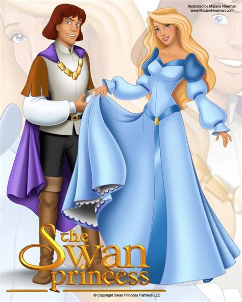 Princess Odette and Prince Derek from The Swan Princess Animated Film ...