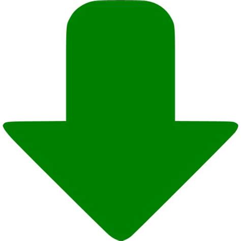 Green down icon - Free green arrow icons