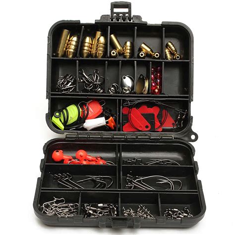 128pcs/Lot Fishing Tackle Kit Set Fishing Lures Baits Hooks Fishing ...