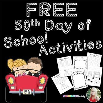 FREE 50th Day of School Activities | School activities, School ...