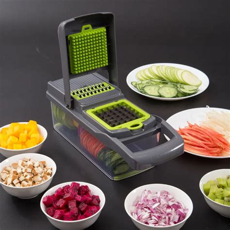 Vegetable Chopper Mandoline Slicer With Big Container Spiralizer ...