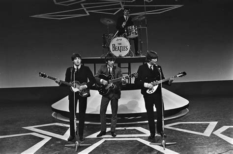 The Beatles in 1964 during a performance in the Netherlands | Beatles ...