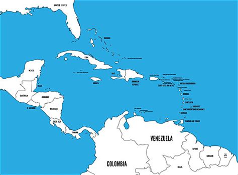 Caribbean Map PNG Transparent Images Free Download | Vector Files | Pngtree