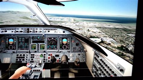 Aerofly 2 Learjet 45 Cockpit Landing Tutorial - YouTube