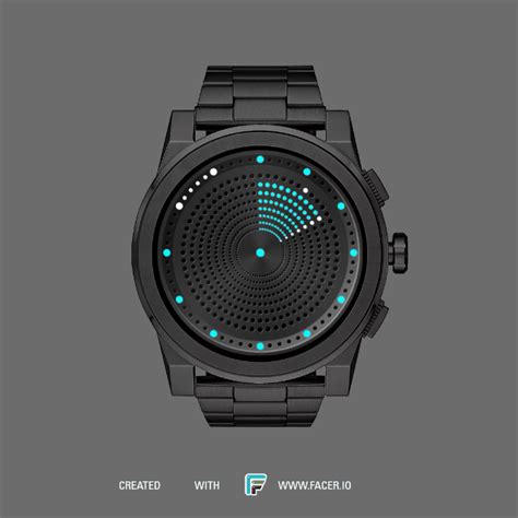 Orakix - LED v130 Blue - Flat Black - watch face for Apple Watch ...