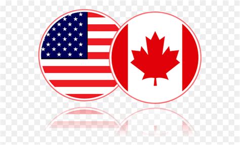 Us And Canada Flag Buttons Usa Canada Flag, Symbol, Leaf, Plant HD PNG ...