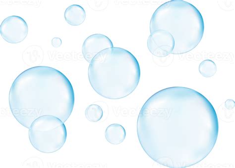 Realistic transparent 3d bubbles underwater . Soap bubbles illustration 20050477 PNG