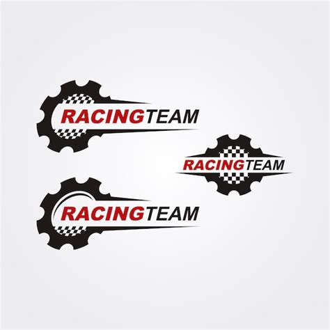 Colección del logo del racing team | Vector Premium