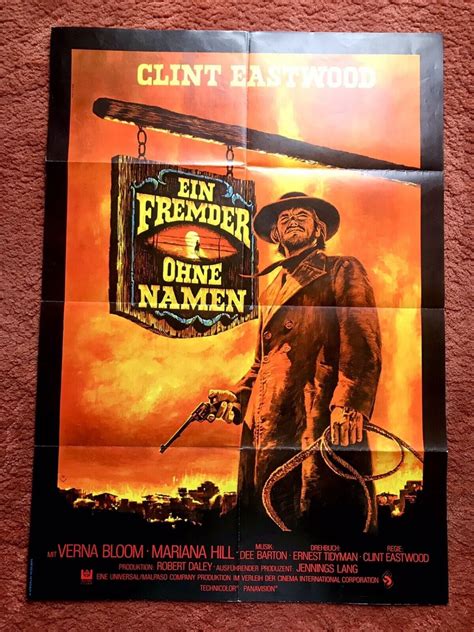 High Plains Drifter, Clint Eastwood, Verna Bloom, Cinema Poster 1973 ...