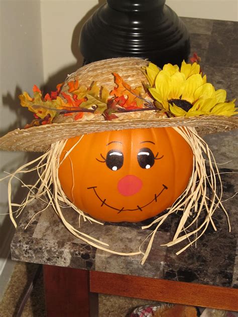 How to make a halloween pumpkin scarecrow | gail's blog