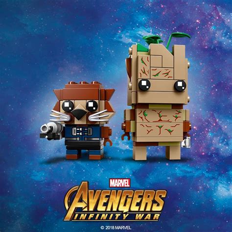 LEGO BrickHeadz 41626 Groot and Rocket Raccoon announced