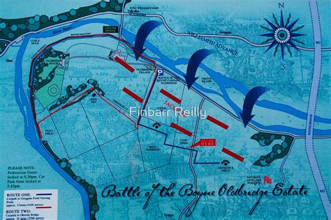 "Map of the battle of the boyne." by Finbarr Reilly | Redbubble