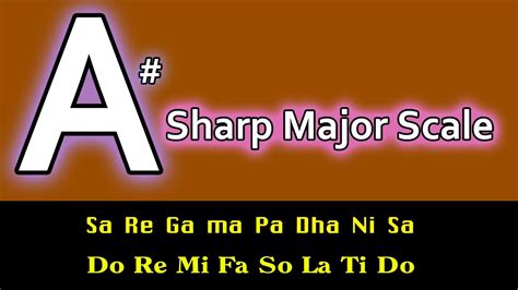 A Sharp Major Scale || A#, B Flat Major Scale on piano || 7 notes from ...