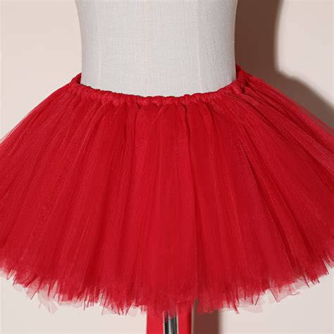 Red Tutu Skirt Beach Skirt Short Dance Skirt Tulle Tutu | Etsy