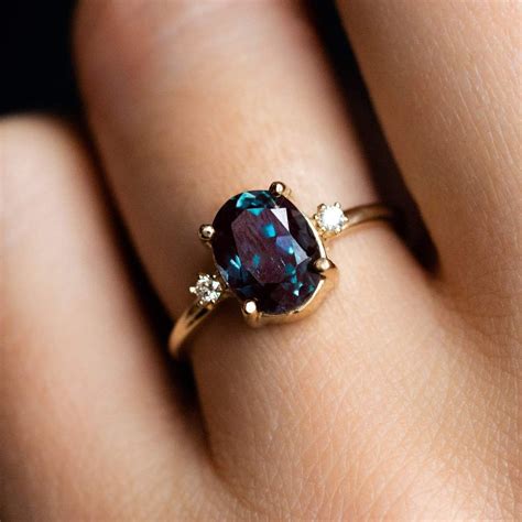 Ovals: Oval Alexandrite Ring | Shop Best Engagement Ring Trends of 2020 | POPSUGAR Fashion Photo 36