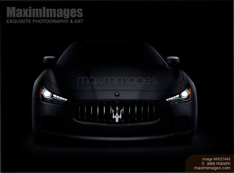 Photo of Maserati Ghibli S Q4 luxury car on black | Stock Image MXI27443