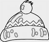 Printable Winter Hat Coloring Page sketch template