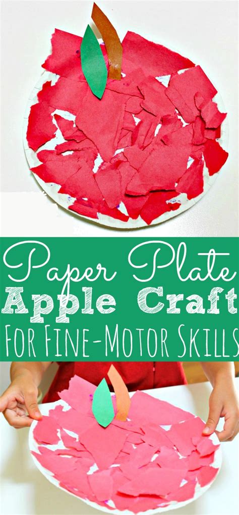 Toddler Apple Craft for Fine Motor Skills - Simply Today Life