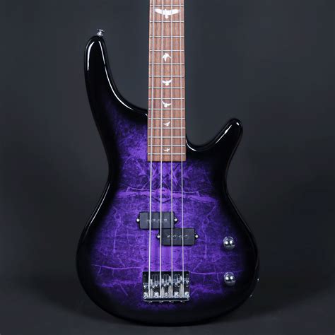 Lindo PDB 5-String Purple Electric Bass Guitar And Hard Case