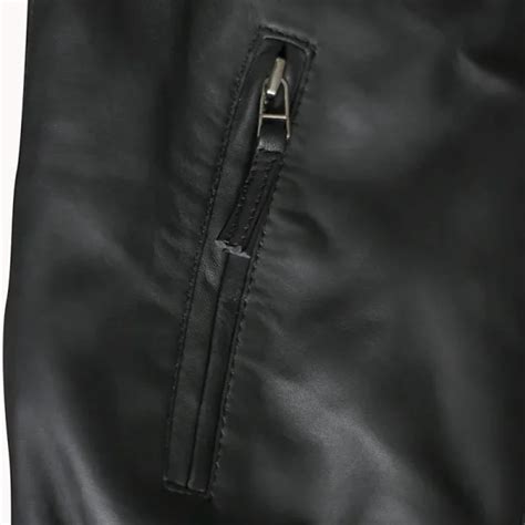 Premium Real Black Motorcycle Leather Vest For Men