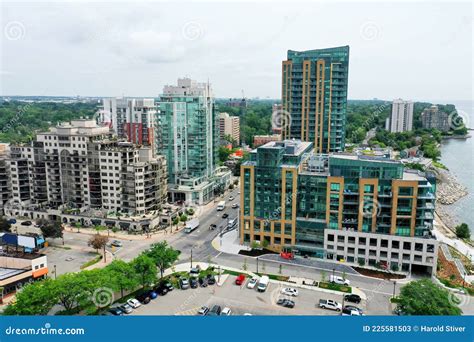 Aerial View of the Downtown in Burlington, Ontario, Canada Editorial ...