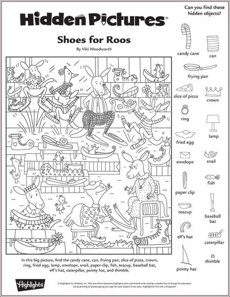 Shoes for Roos Hidden Pictures Puzzle | Hidden Pictures | Pinterest | Hidden pictures, Pictures ...