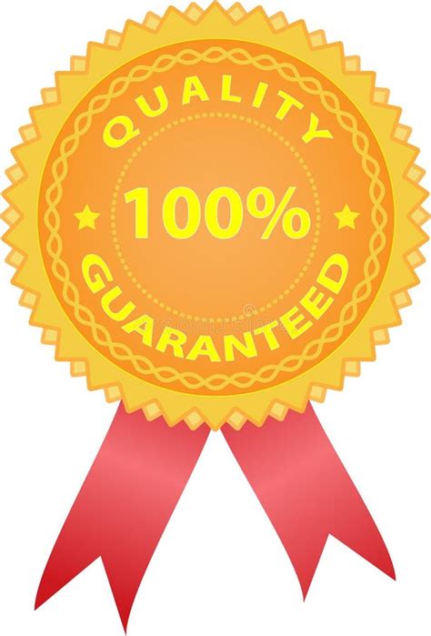 Golden Quality Badge with Ribbon Stock Vector - Illustration of design, quality: 17139932