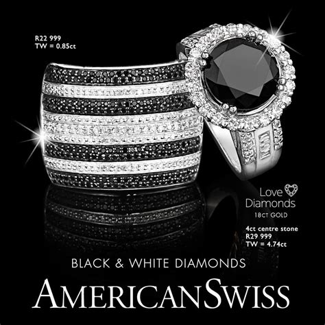 American Swiss on Twitter | Black diamond wedding rings, Black diamond ...