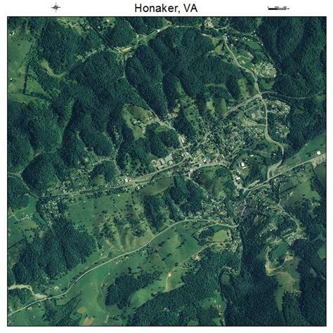 Aerial Photography Map of Honaker, VA Virginia